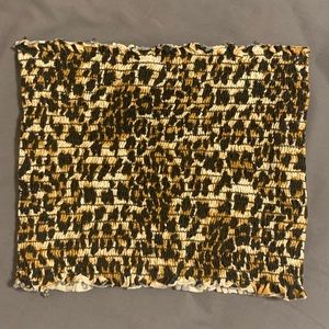 Cheetah Bandeau Strapless Tube Top Size SM